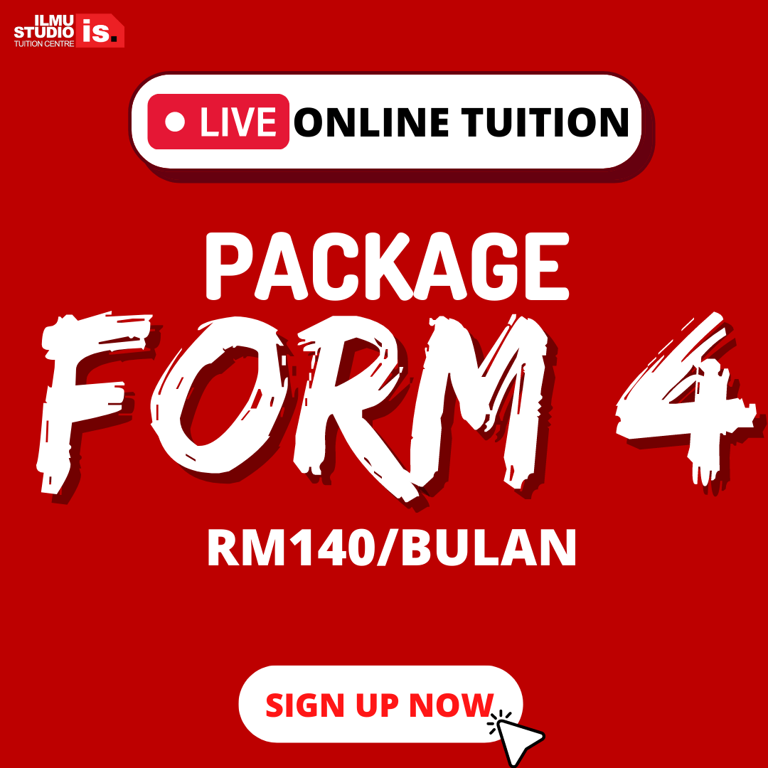 LIVE ONLINE TUITION – PACKAGE FORM 4