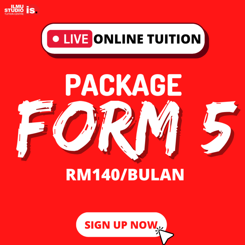 LIVE ONLINE TUITION – PACKAGE FORM 5