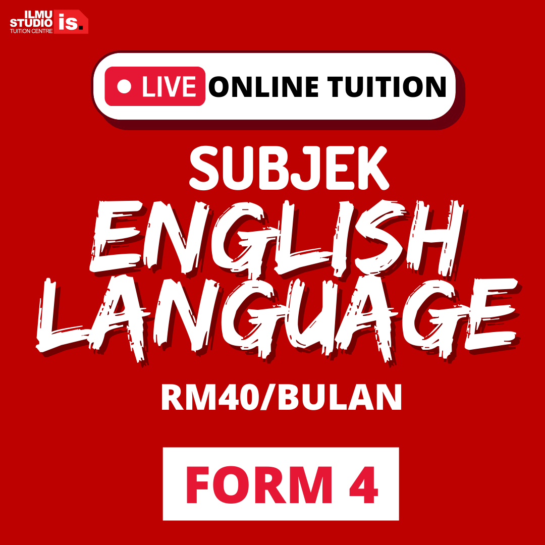 LIVE ONLINE TUITION – ENGLISH – FORM4