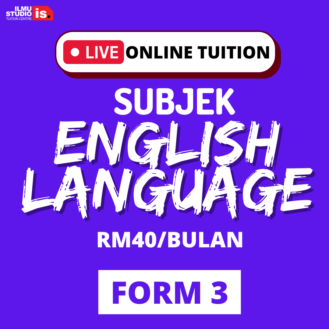 LIVE ONLINE TUITION – ENGLISH – FORM3