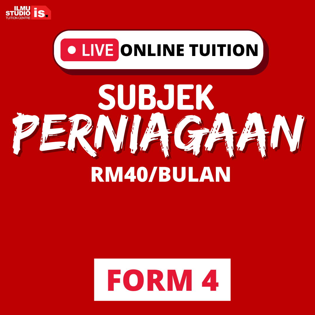 LIVE ONLINE TUITION – PERNIAGAAN – FORM4