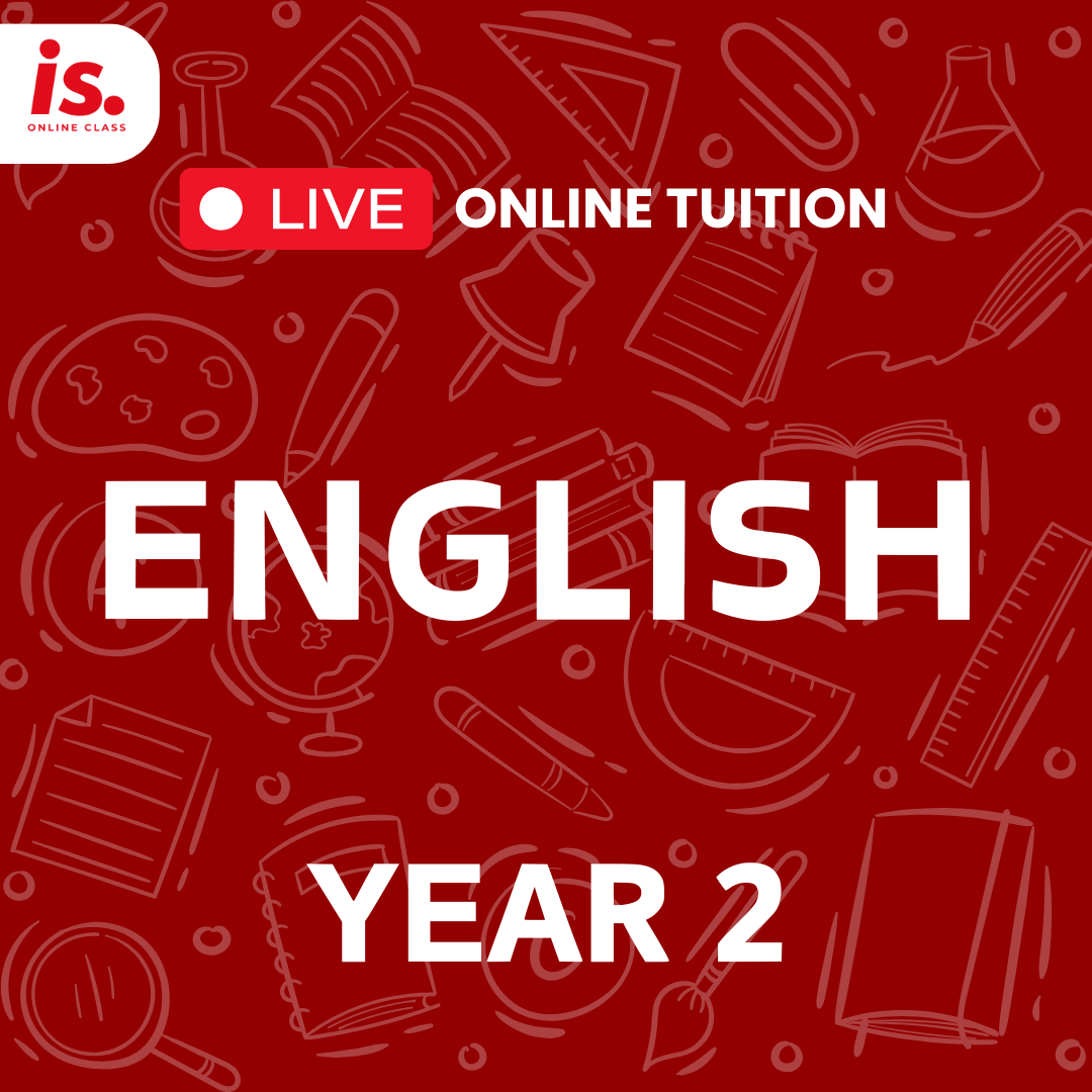 LIVE ONLINE TUITION – ENGLISH – YEAR2-2024