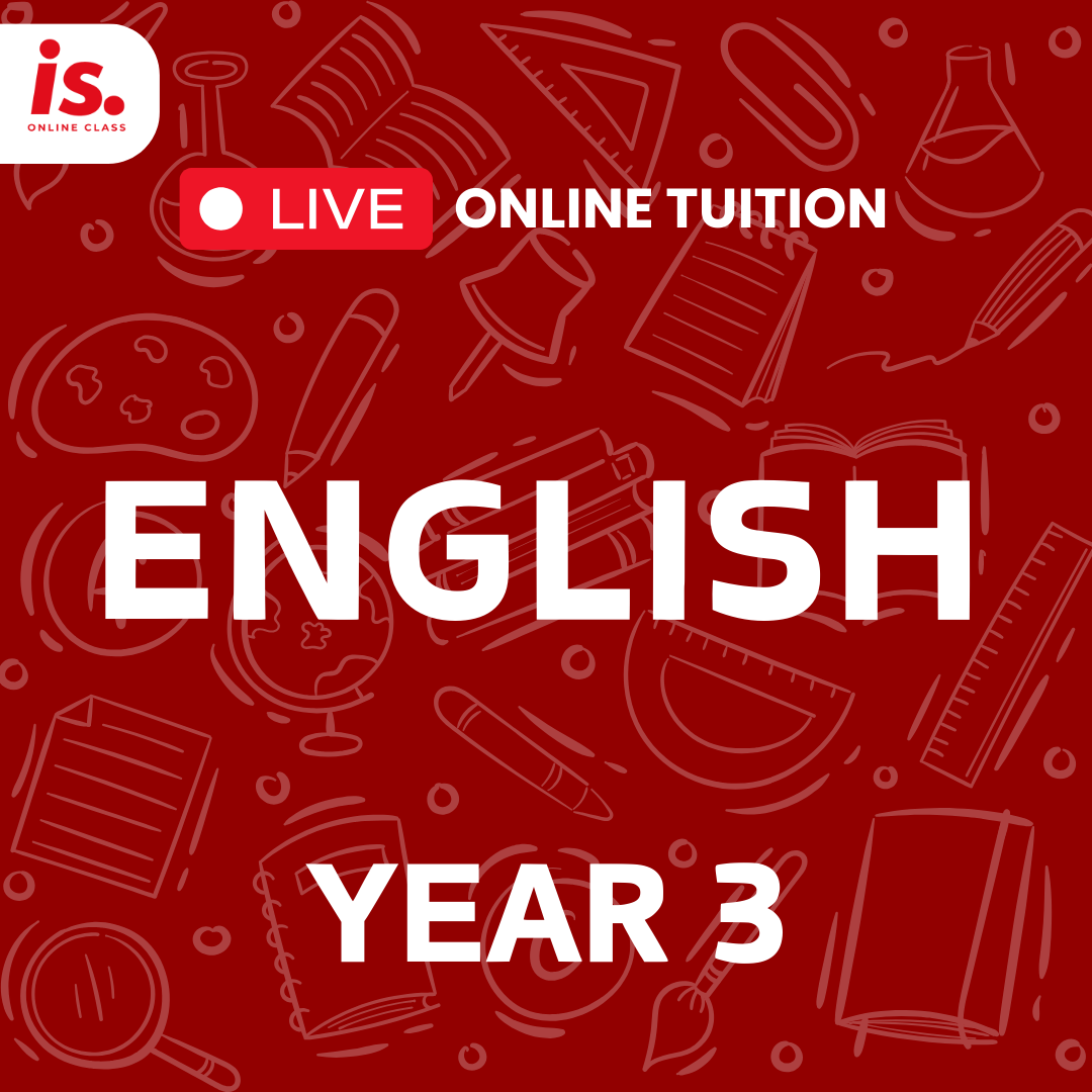 LIVE ONLINE TUITION – ENGLISH – YEAR3-2024