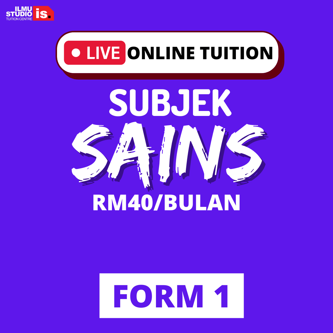 LIVE ONLINE TUITION – SAINS -EXTRA CLASS – FORM1