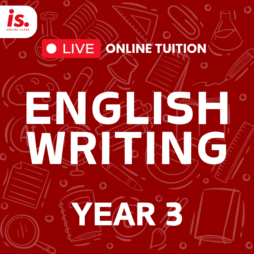 LIVE ONLINE TUITION – ENGLISH-WRITING – YEAR3-2024