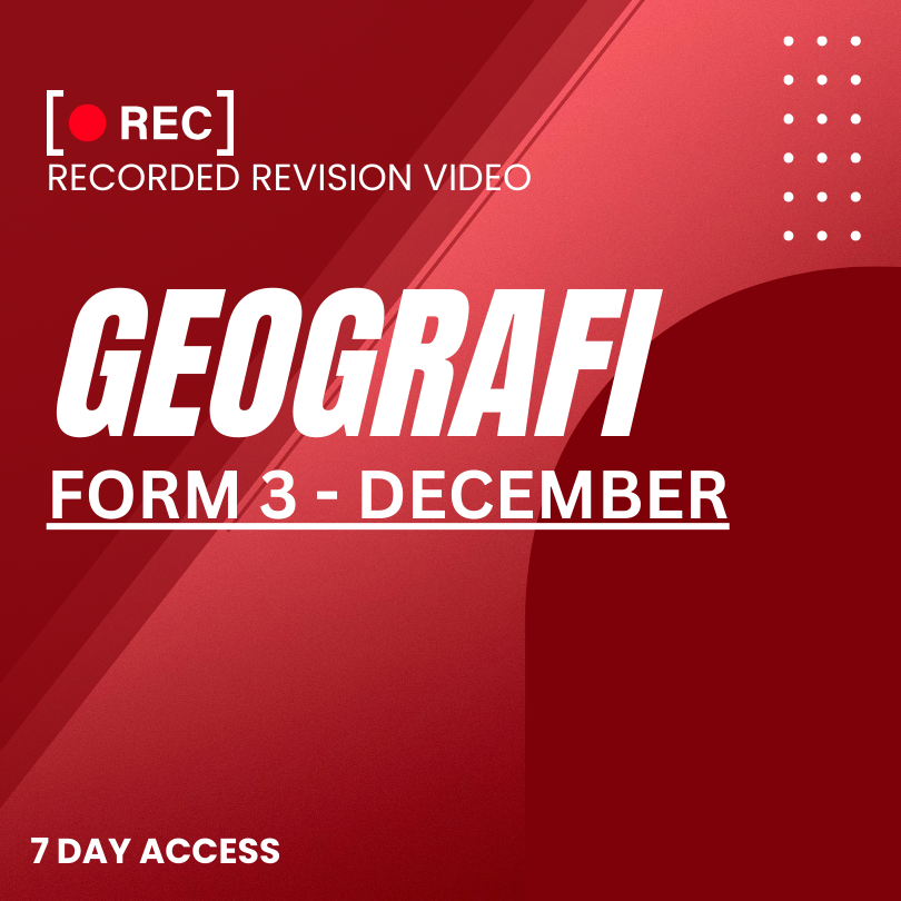 RRV – GEOGRAFI-FORM 3 – DECEMBER