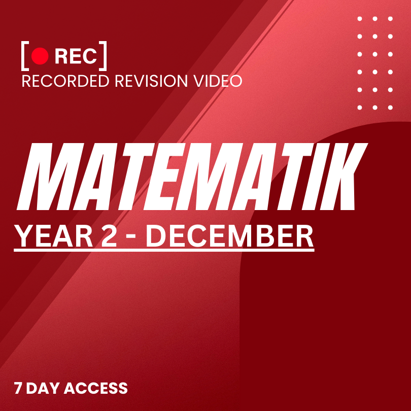 RRV – MATEMATIK-YEAR 2 – DECEMBER