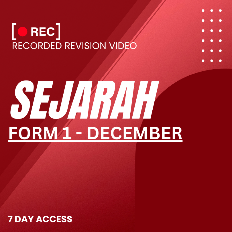 RRV – SEJARAH-FORM 1 – DECEMBER