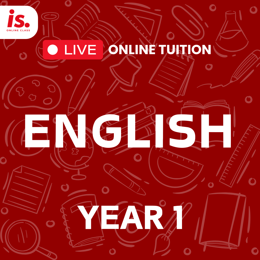 LIVE ONLINE TUITION – ENGLISH – YEAR1-2024